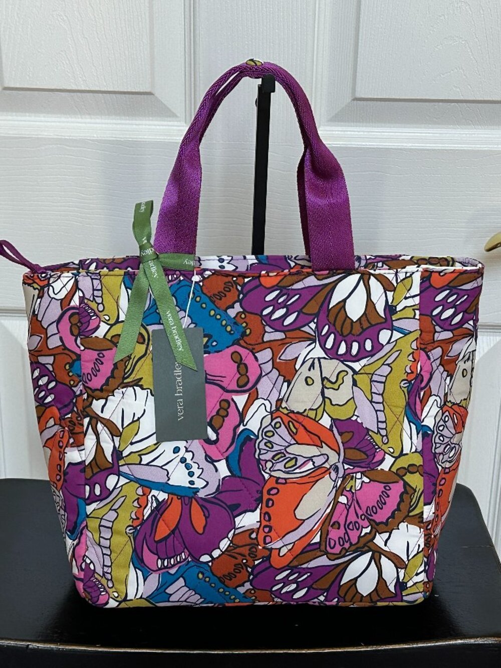 VERA BRADLEY BUTTERFLY LUNCH TOTE:NWT FLUTTER